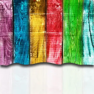 彩色的木板免抠