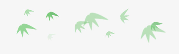绿叶漂浮免抠