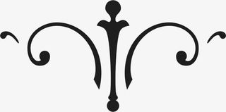 角花底纹花型对称平面图形免抠