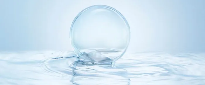 淡蓝色透明圆环背景装饰高清