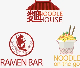 矢量手绘面条图标免抠