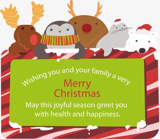 圣诞节 节日装饰  文案背景元