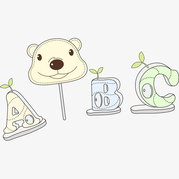 字母ABC装饰免抠