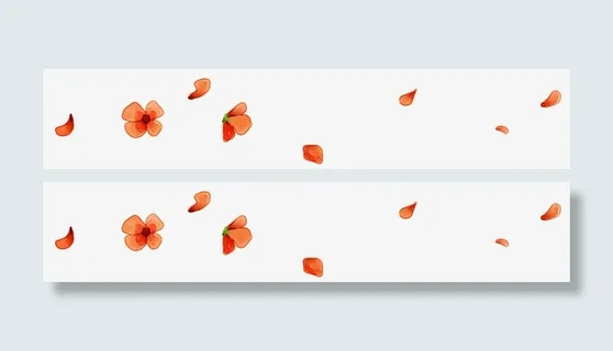 撒花卡通花瓣免抠