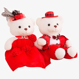 红色婚礼娃娃免抠 红色婚礼娃娃免抠