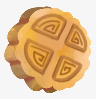 中秋节月饼团圆免抠