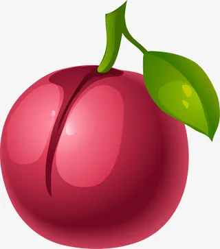 手绘红色苹果免抠