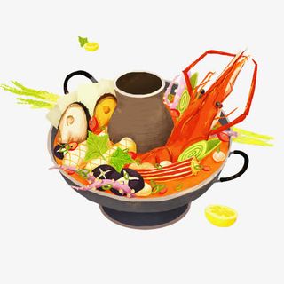 卡通麻辣烫免抠