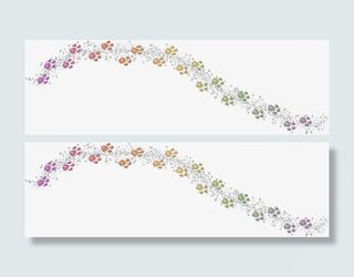 狗脚印装饰免抠