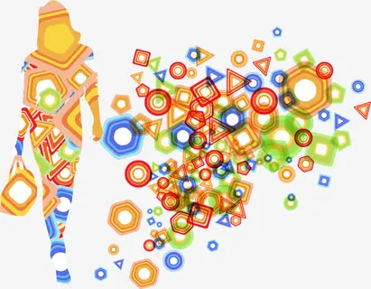 矢量艺术人形背景素材