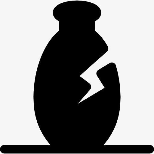 破碎的花瓶图标免抠