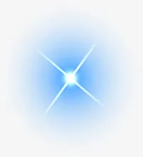 蓝色绚丽星光美景免抠