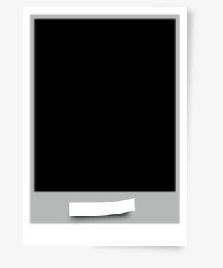 复古灰色长方形边框免抠