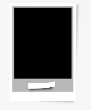 复古灰色长方形边框免抠