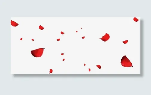 漂浮花瓣新婚庆典图片免抠