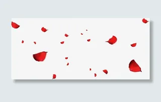 漂浮花瓣新婚庆典图片免抠