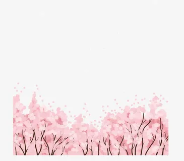 春天唯美樱花边框免抠 春天唯美樱花边框免抠