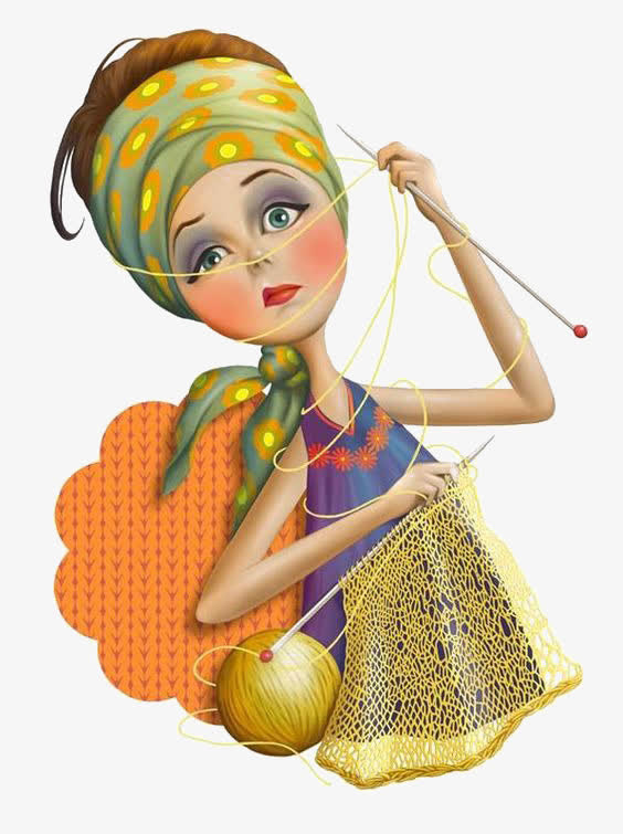 织围巾的女生免抠