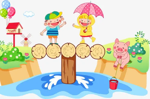 卡通人物场景免抠