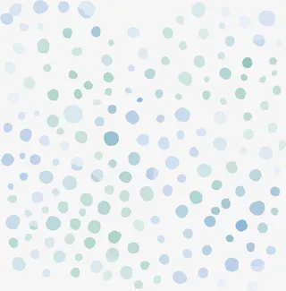 绿色墨点花纹免抠