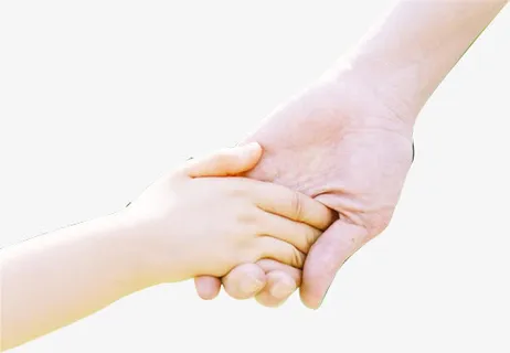 小手拉大手亲子拉手免抠