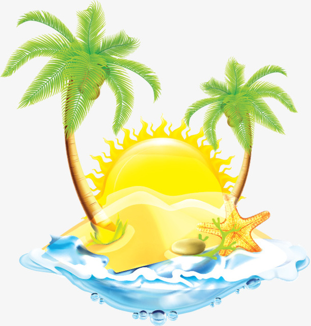 夏日 夏天 元素 素材 夏 立夏 暑天免抠