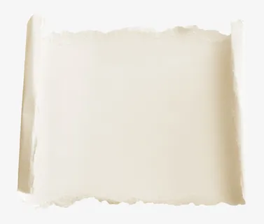 泛黄残破纸张免抠