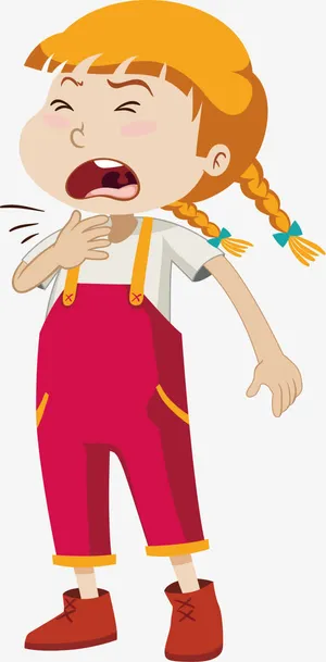 大声咳嗽的女孩免抠