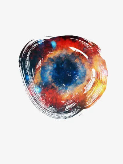 水墨星空免抠