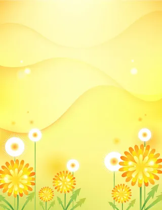 向日葵金黄色唯美背景图高清