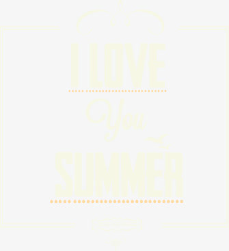 暑期 暑假 summer 夏日  艺术字免抠