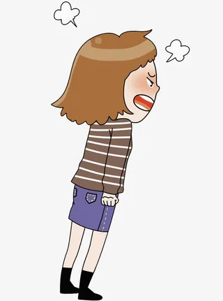 生气的女孩免抠图免抠