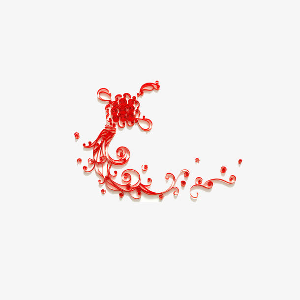 红色中国结免抠