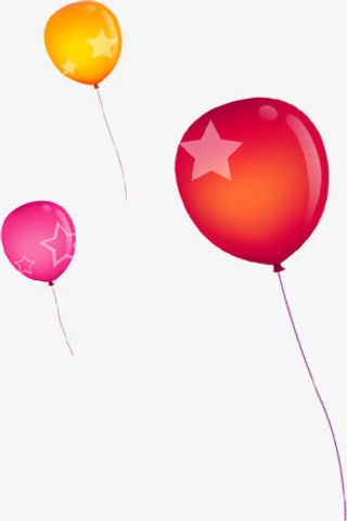 气球创意卡通学校素材免抠