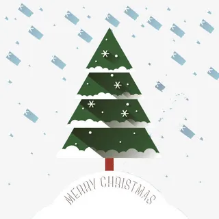 圣诞树矢量素材免抠