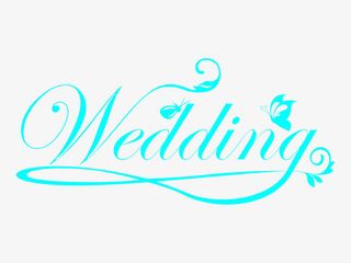 wedding英文艺术字免抠