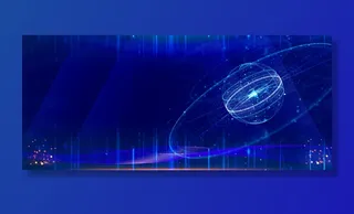 科技光效蓝色背景图高清