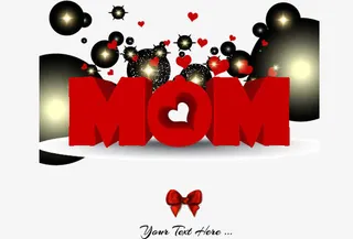 母亲节主题矢量素材,免抠