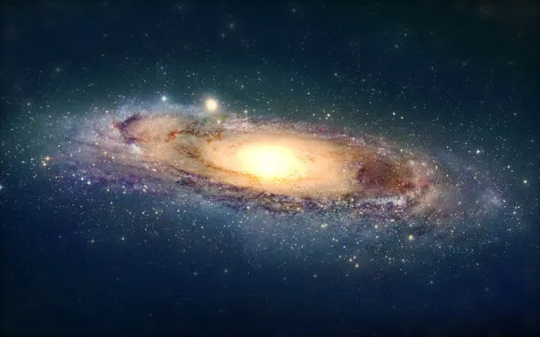 宇宙中的银河系海报背景