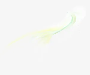 绿色曲线光效效果元素免抠
