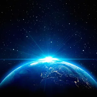 蓝色地球星空背景素材高清 蓝色地球星空背景素材高清