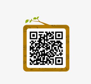 树苗二维码创意个性设计免抠