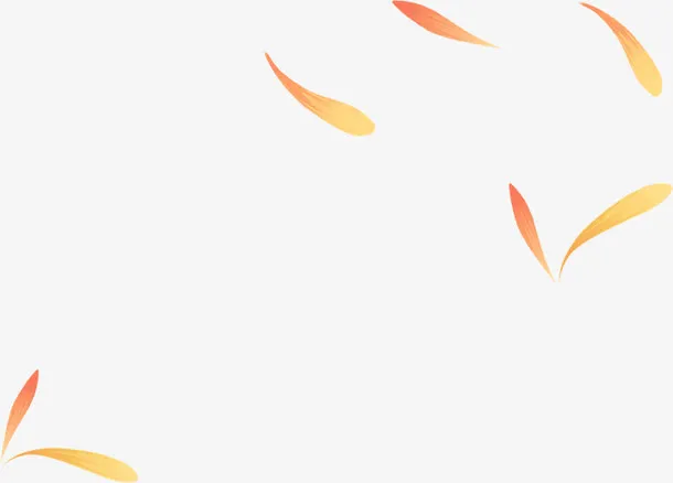 创意不规则几何形状橙色黄色免抠