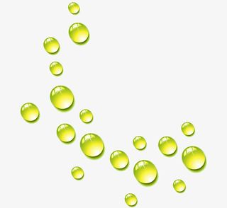 清新绿色水滴免抠