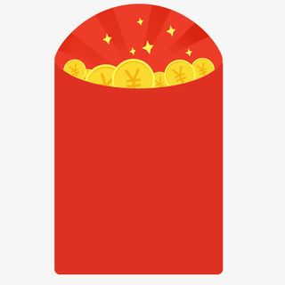 现金红包网店促销素材免抠