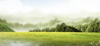 春天绿色草地风景背景高清