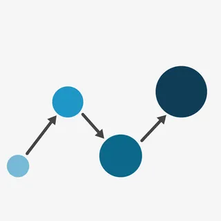 蓝色圆点分析免抠