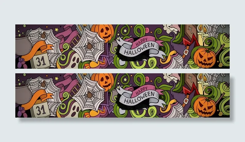 淘宝万圣节banner背景高清