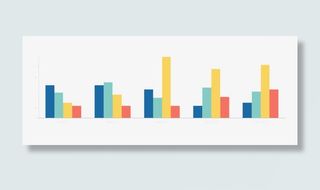 彩色统计图免抠