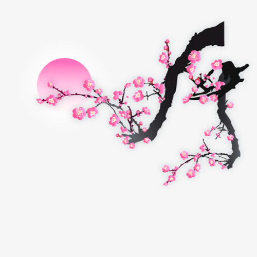 梅花相册PNG素材免抠